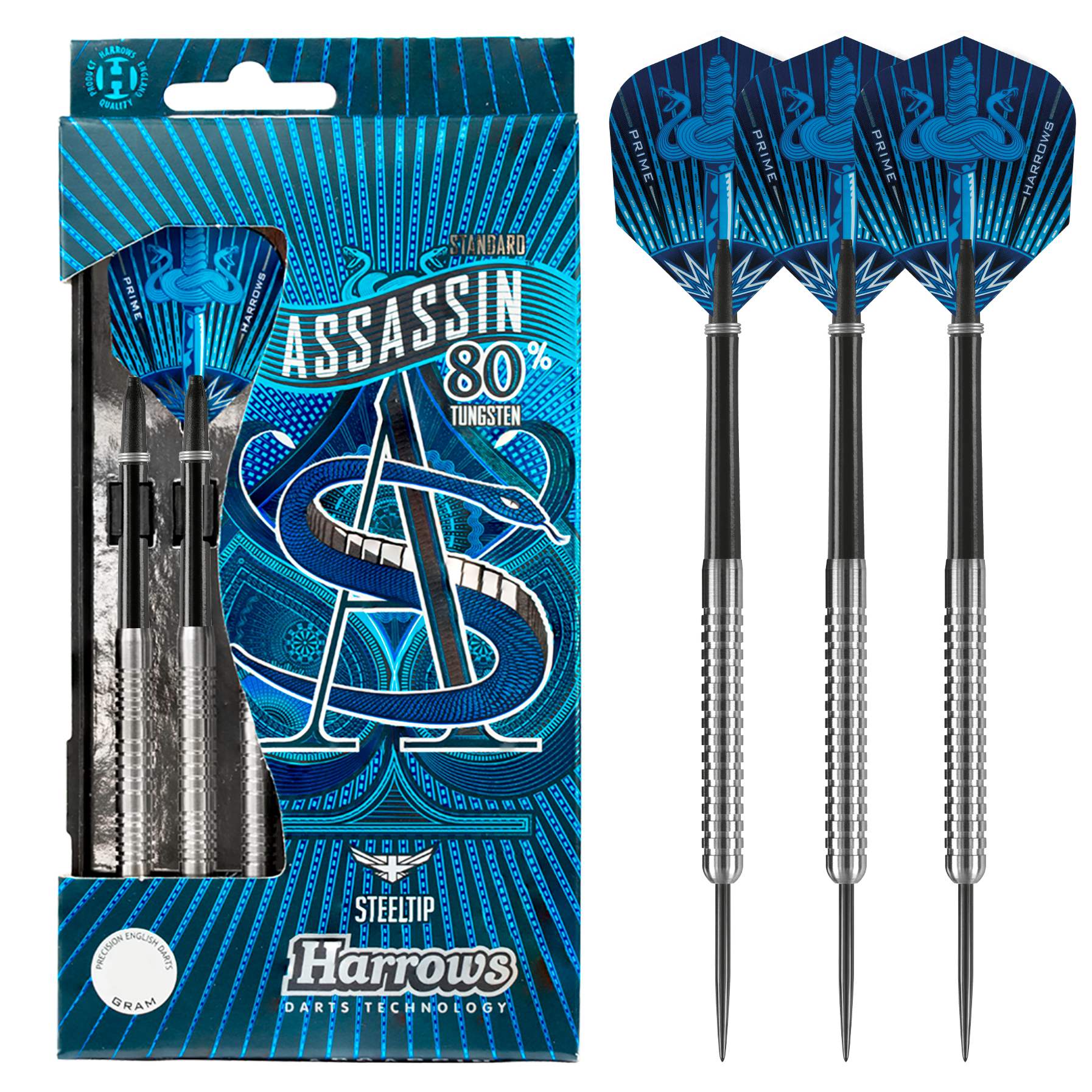 Assassin 80% 22gR Steel Tip Darts