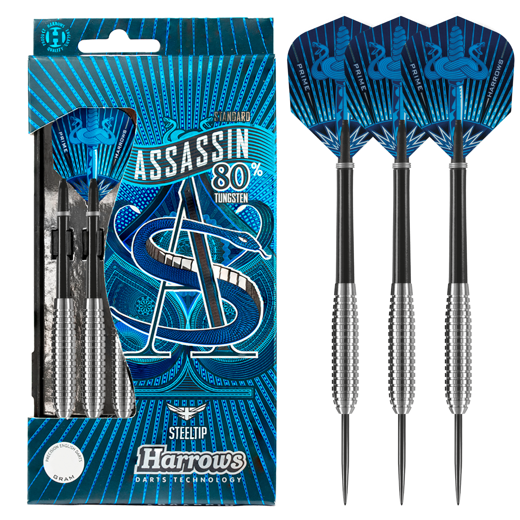 Assassin 80% 23gR Steel Tip Darts