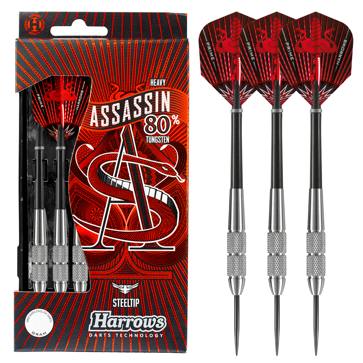 Assassin 80% 28gK Steel Tip Darts