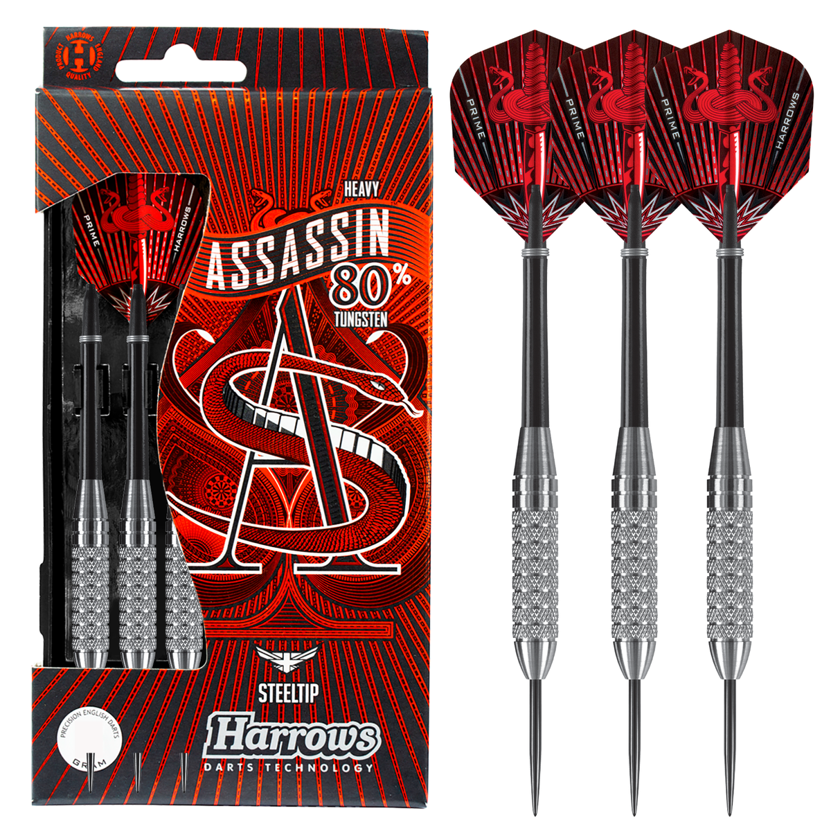 Assassin 80% 38gK Steel Tip Darts