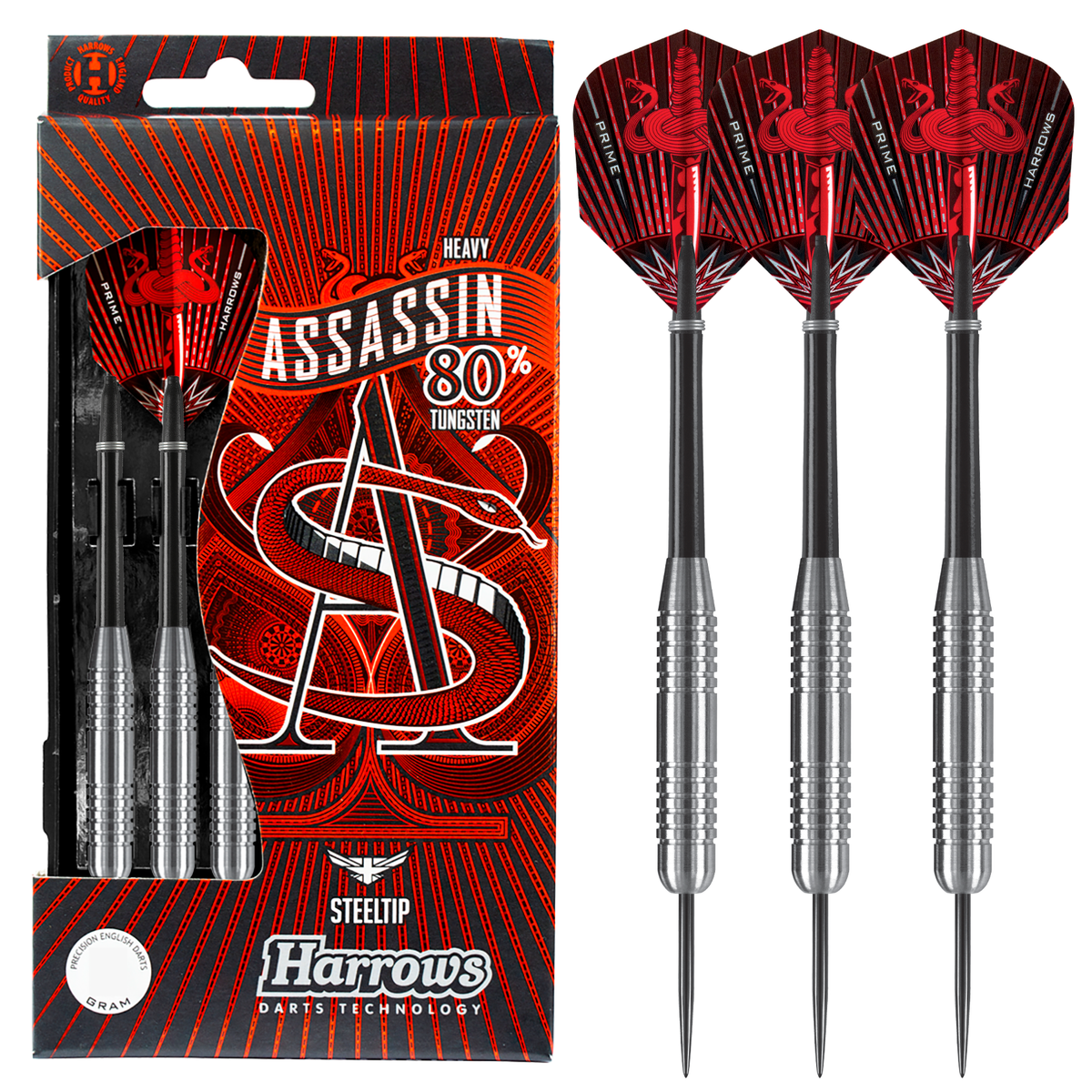 Assassin 80% 40gR Steel Tip Darts