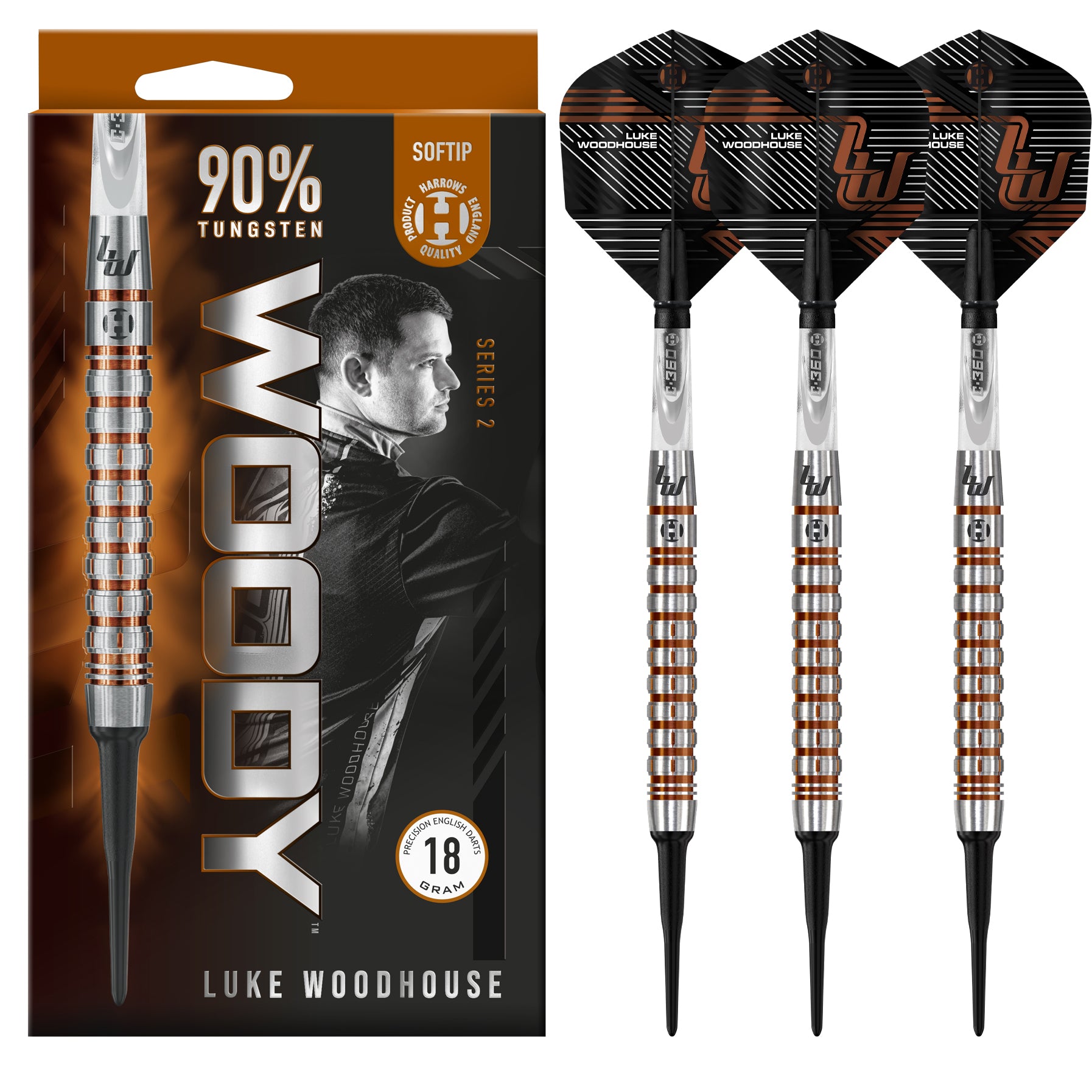 Luke Woodhouse 90% Series 2 Soft Tip Darts