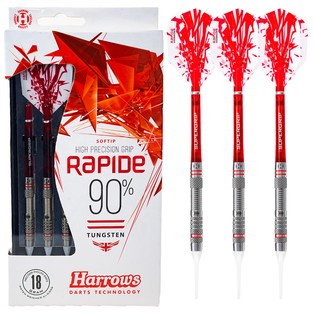 Rapide 90% Style B Knurled Soft Tip Darts