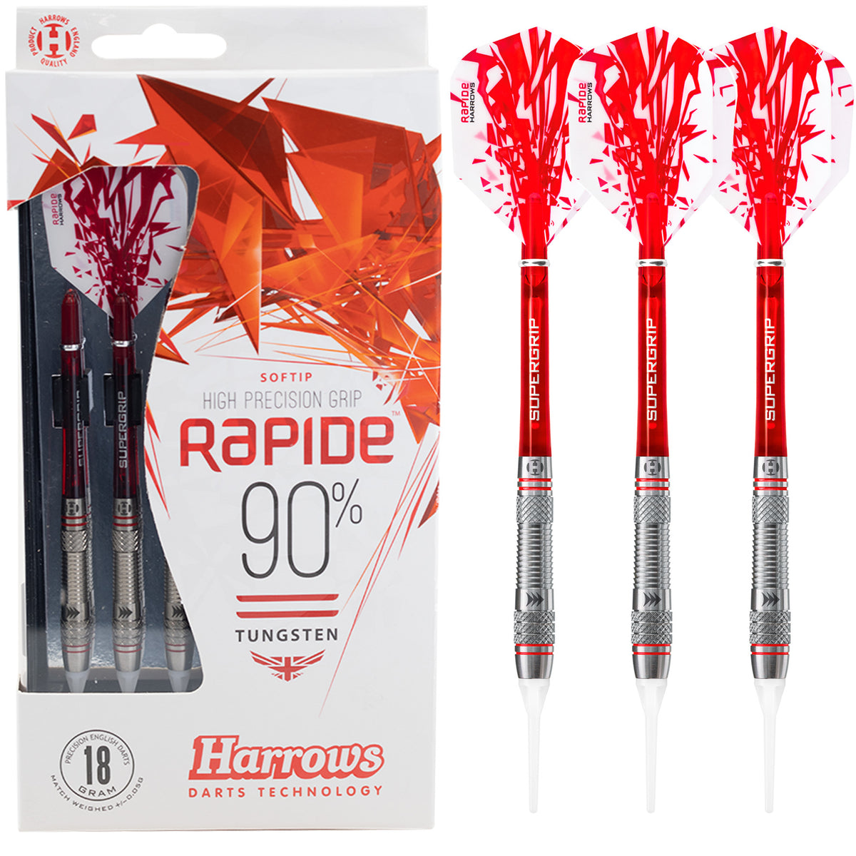 Rapide 90% Style A Knurled Soft Tip Darts