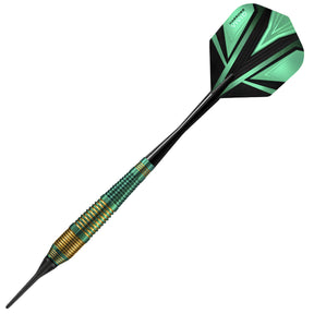 Vivid Brass - Green Soft Tip Darts