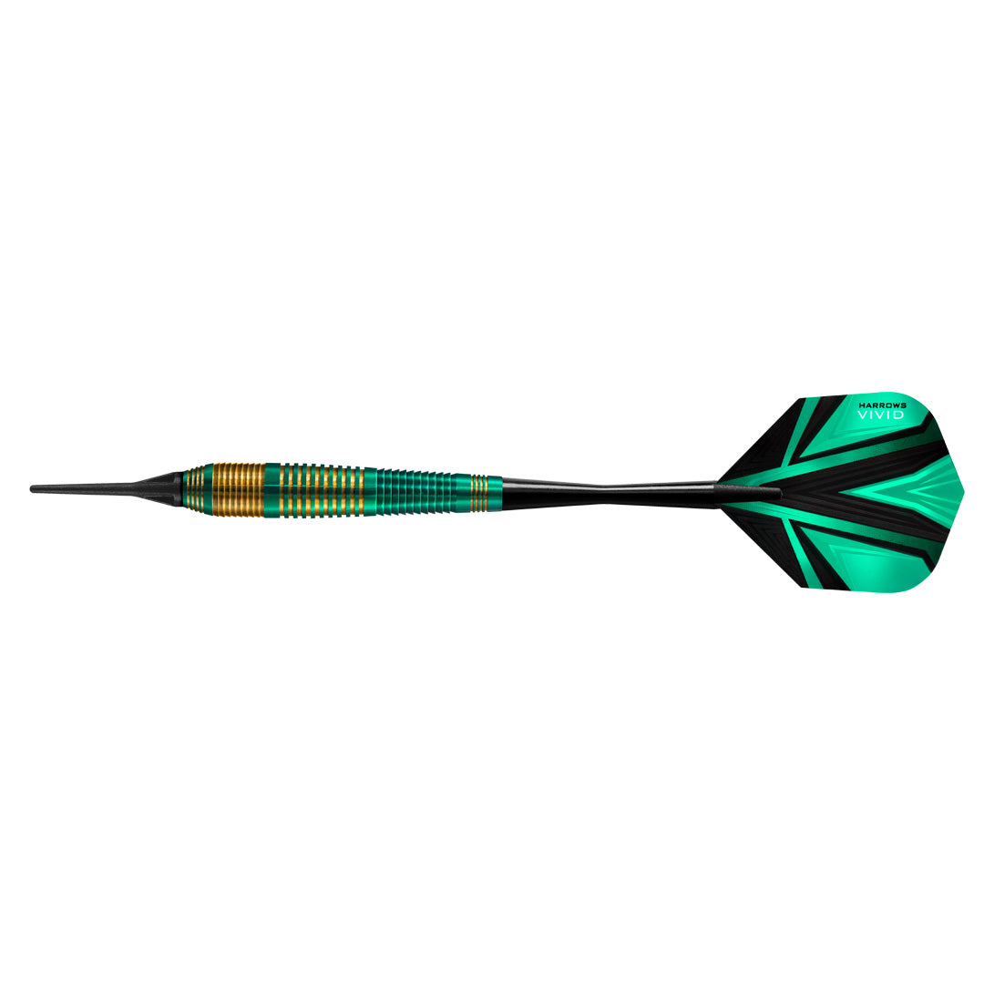 Vivid Brass - Green Soft Tip Darts