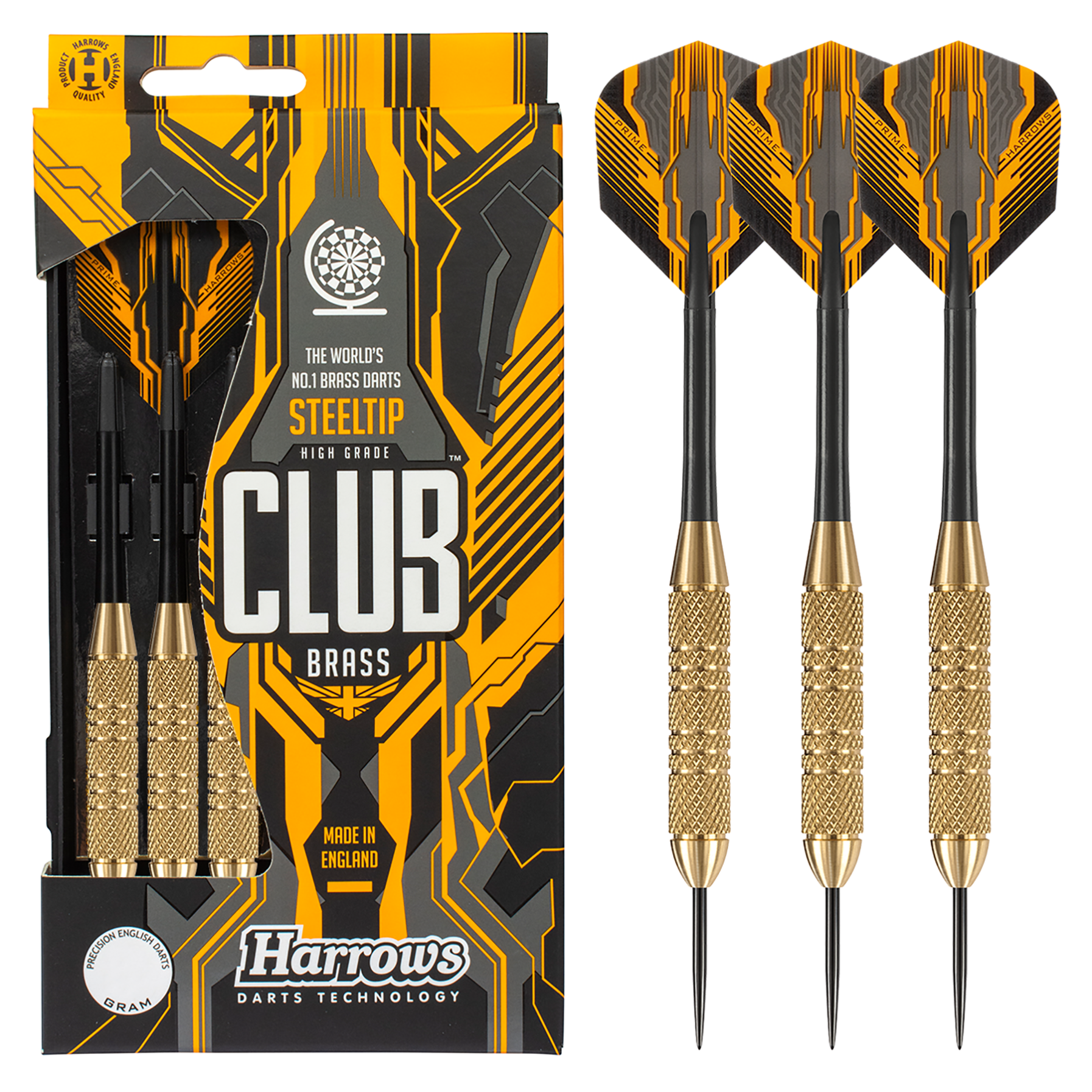 Club Brass 28gK Steel Tip Darts